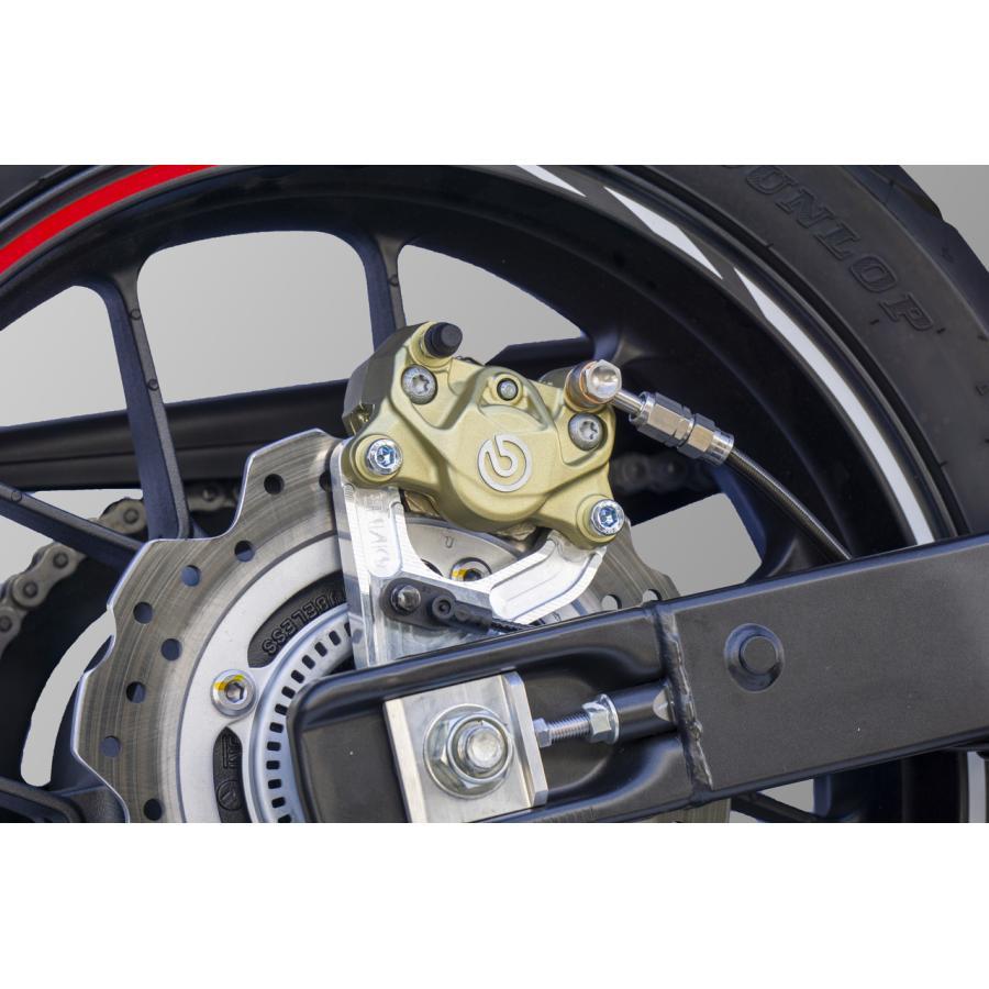 OVER RACING (オーバーレーシング) リアキャリパーサポート シルバー ブレンボ2P用 CBR400R オーヴァーレーシング_2