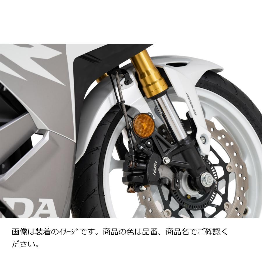 SWAGE LINE (スウェッジライン)プロ フロントホースキット ステンブラック/ブラック CBR250RR BTPB0056FS_2
