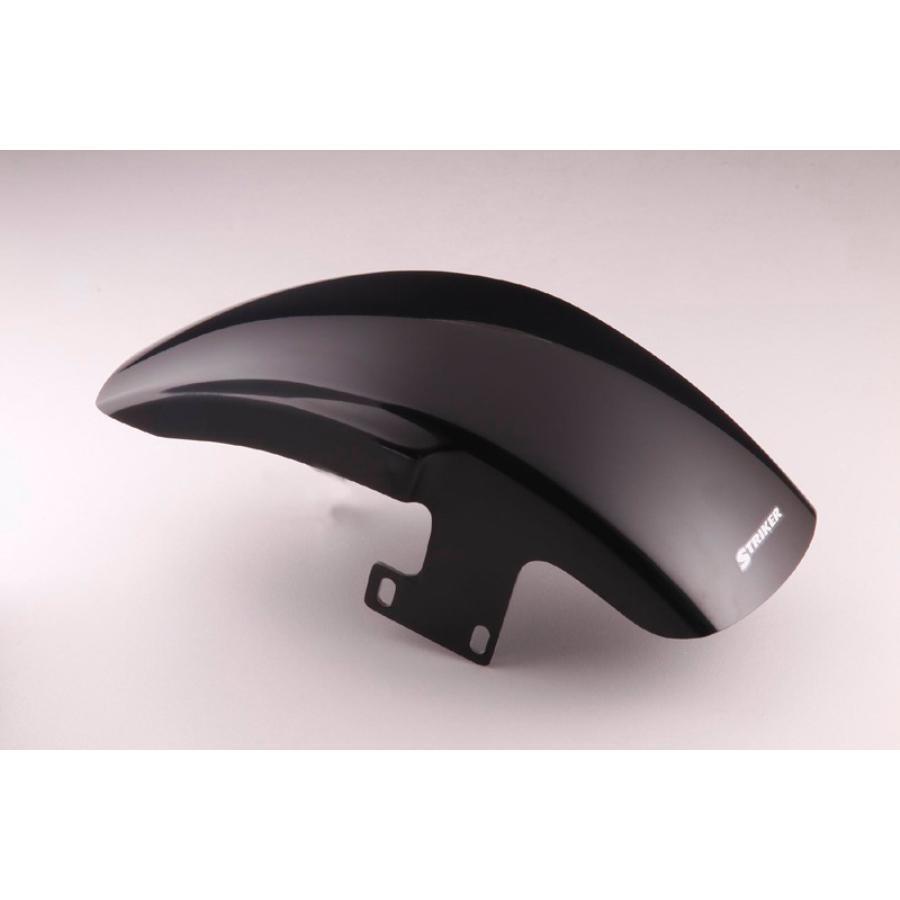 ストライカー エアロデザイン スペシャルフロントフェンダー Type 1 黒ゲル ゼファー ZEPHYR1100/RS SAD-FF02B-17