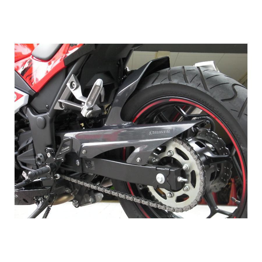 ストライカー エアロデザイン リアフェンダー ノーマルスイングアーム用 カーボン Ninja250R[ニンジャ](ABS) SAD-RF117C-A