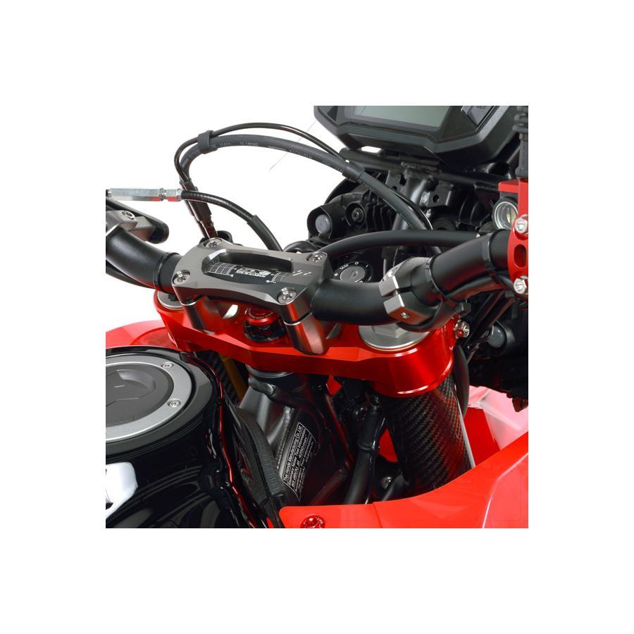 ZETA(ジータ) ハンドルバークランプ H SX レッド CRF250L/M/RALLY 17- F4469の画像