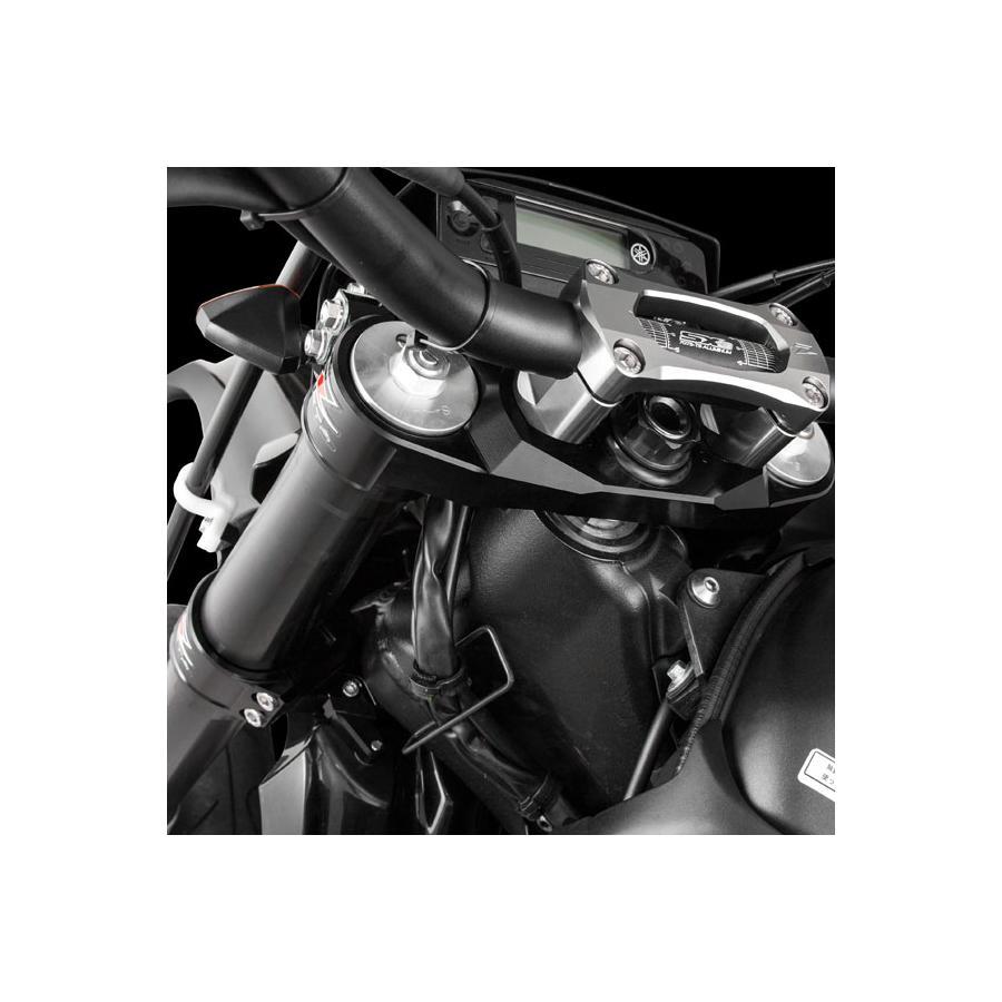 ZETA(ジータ) トリプルクランプキット ブラック 3mmオフセット WR250R/X F4559の画像
