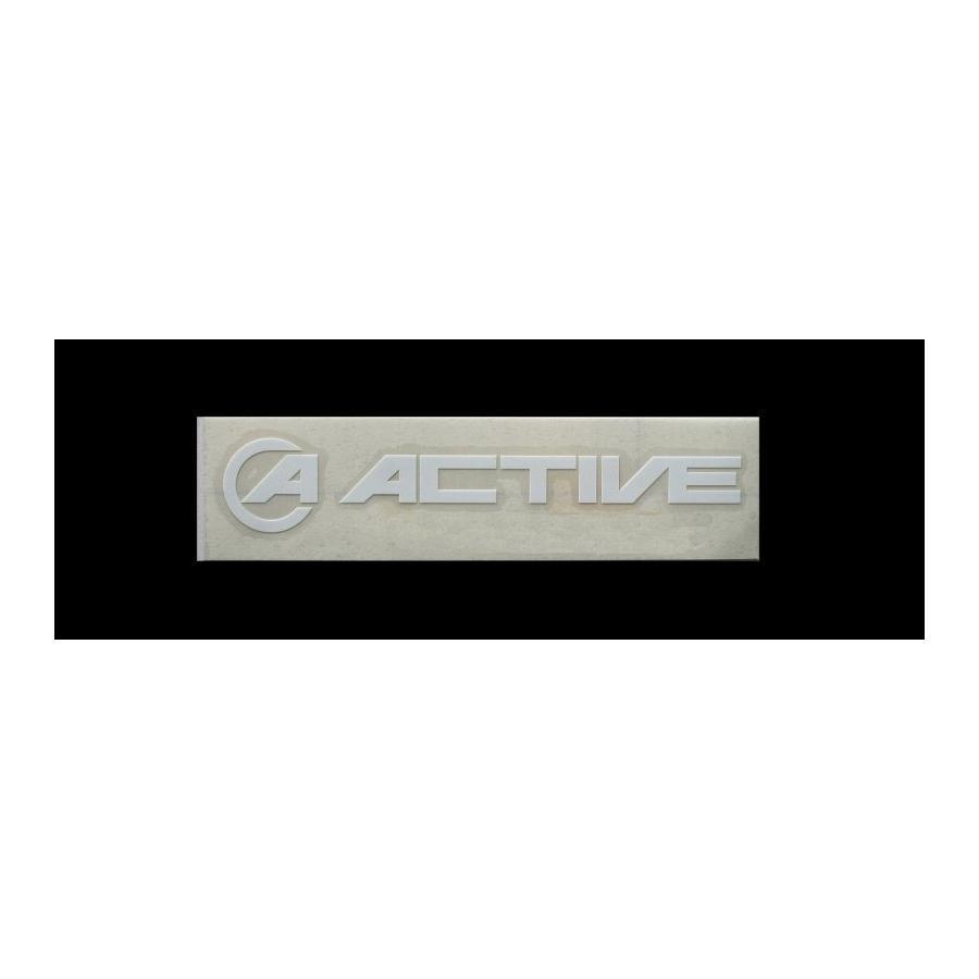 ACTIVE（アクティブ） ロゴステッカー 抜き/ホワイト文字 120mm ACTIVE