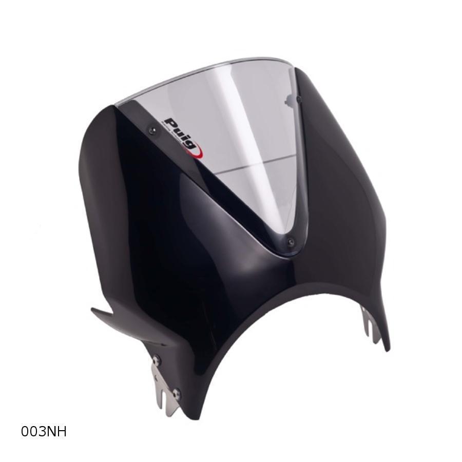 プーチ Puig WindshieldVisionスモーク/ブラック ネイキッド車 汎用 ネイキッド用汎用スクリーン 003NH