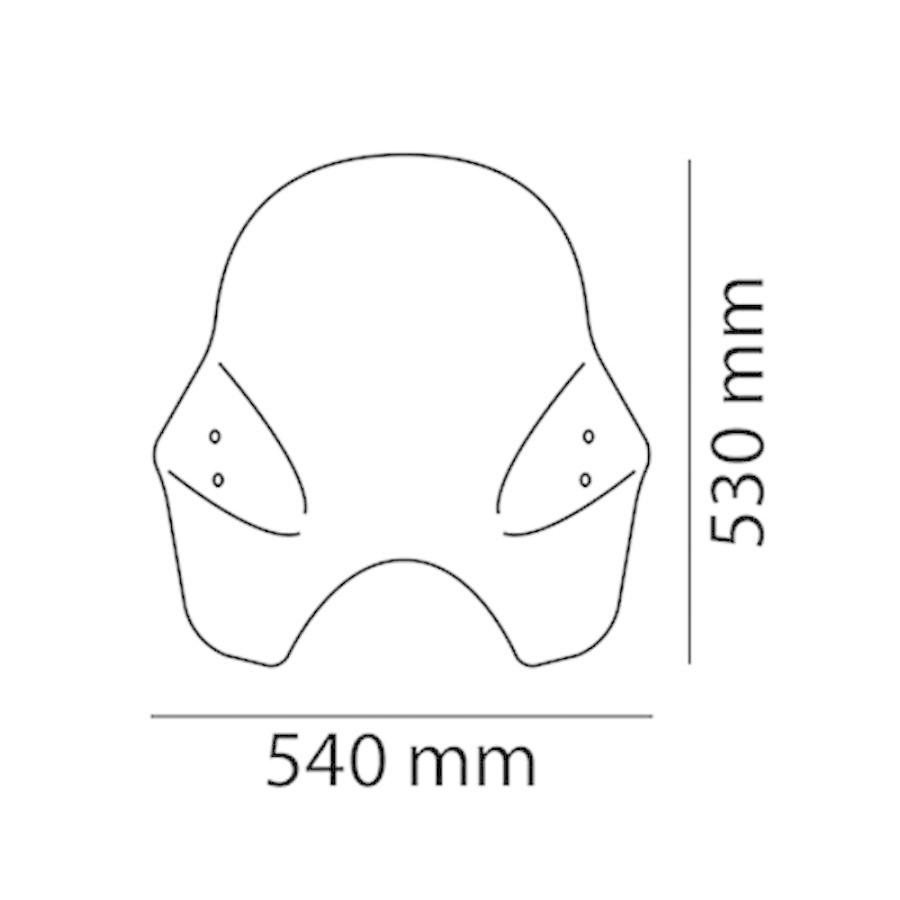 Puig - プーチ 陳列箱遮蔽物 ツーリングI噴煙 汎用 WINDSHIELD TOURING I 0856H