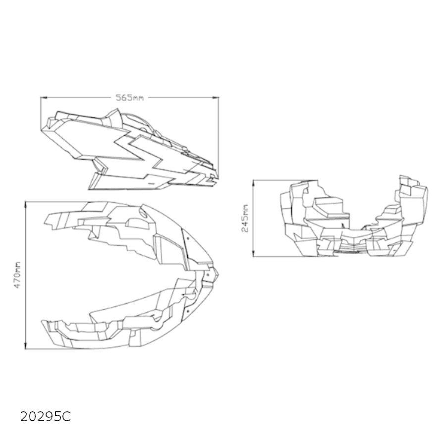 プーチ Puig エンジンスポイラー カーボンプリント Z650 20295C_1