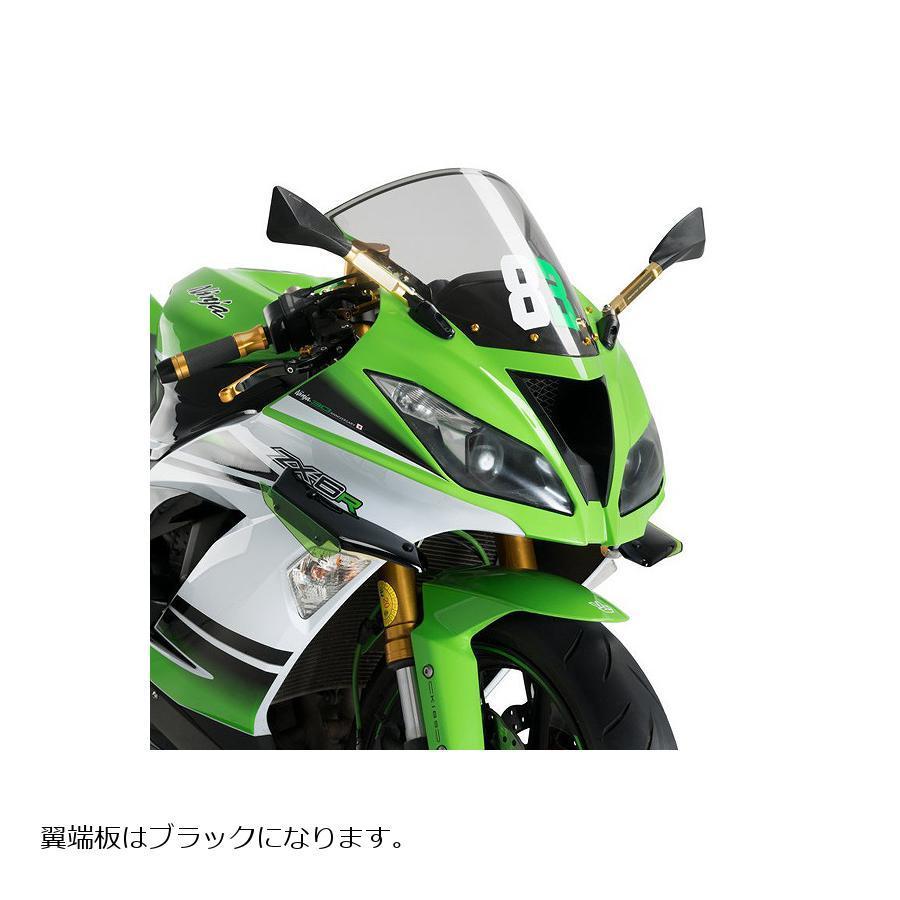 プーチ Puig サイドダウンフォーススポイラー ブラック ZX-6R