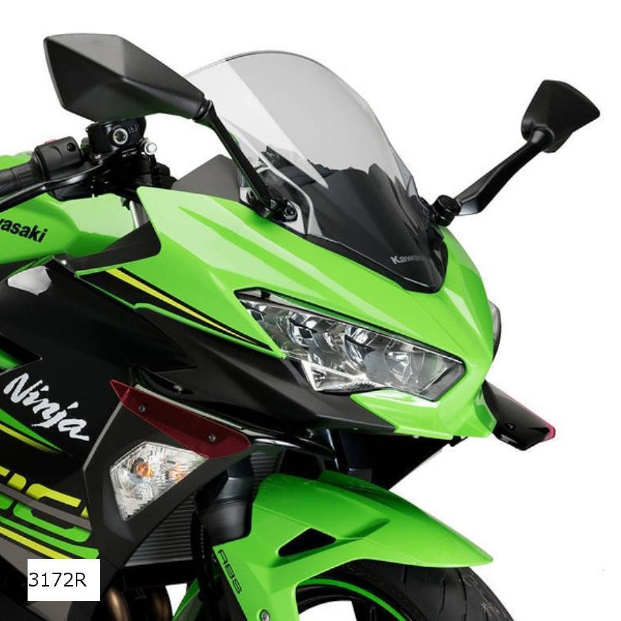 プーチ Puig サイドダウンフォーススポイラー レッド NINJA400 ニンジャ400 3172R