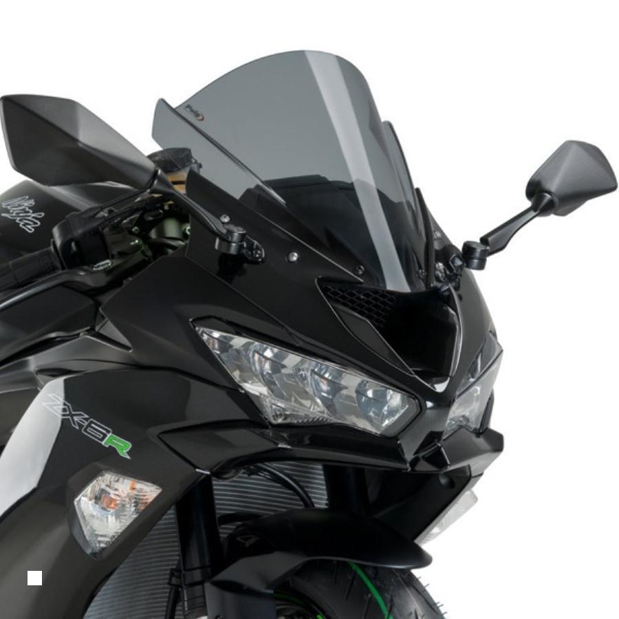 ブラック Puig プーチ スクリーン レーシング ダークスモーク ZX-6R 636