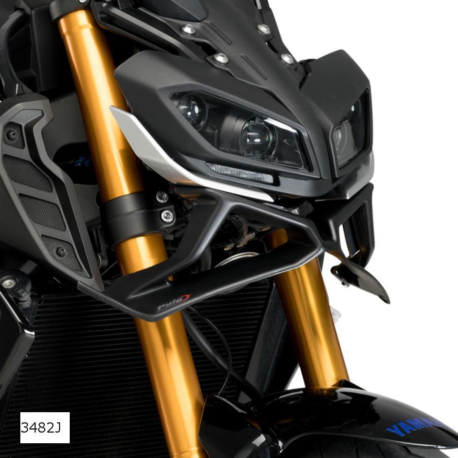 プーチ Puig ネイキッドフロントスポイラーマッドブラック MT-09 MT-09SP 3482J