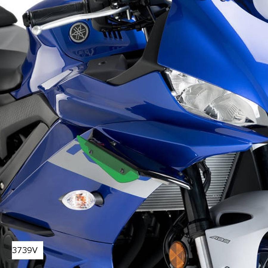 プーチ Puig サイドダウンフォーススポイラー グリーン YZF-R3 3739V