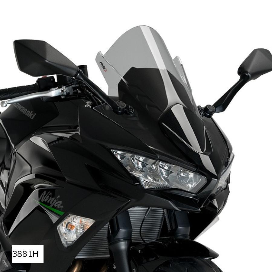 プーチ Puig レーシングスクリーン Z-RACING スモーク NINJA650 ニンジャ650 3881H