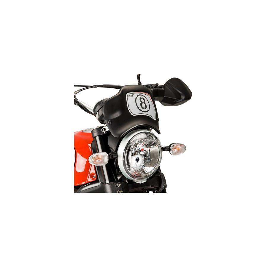 プーチ Puig フロントパネル カーボンプリント DUCATI SCRAMBLER ICON CLASSIC FULL THROTTLE 9177C