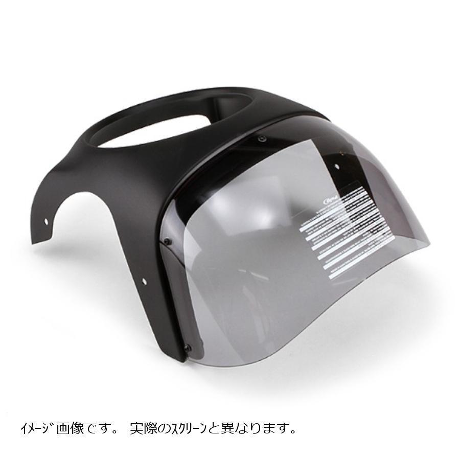 プーチ Puig レトロフェアリング ブラック/ブラック 汎用 ヘッドライト直径 180mmタイプ 9554N_1