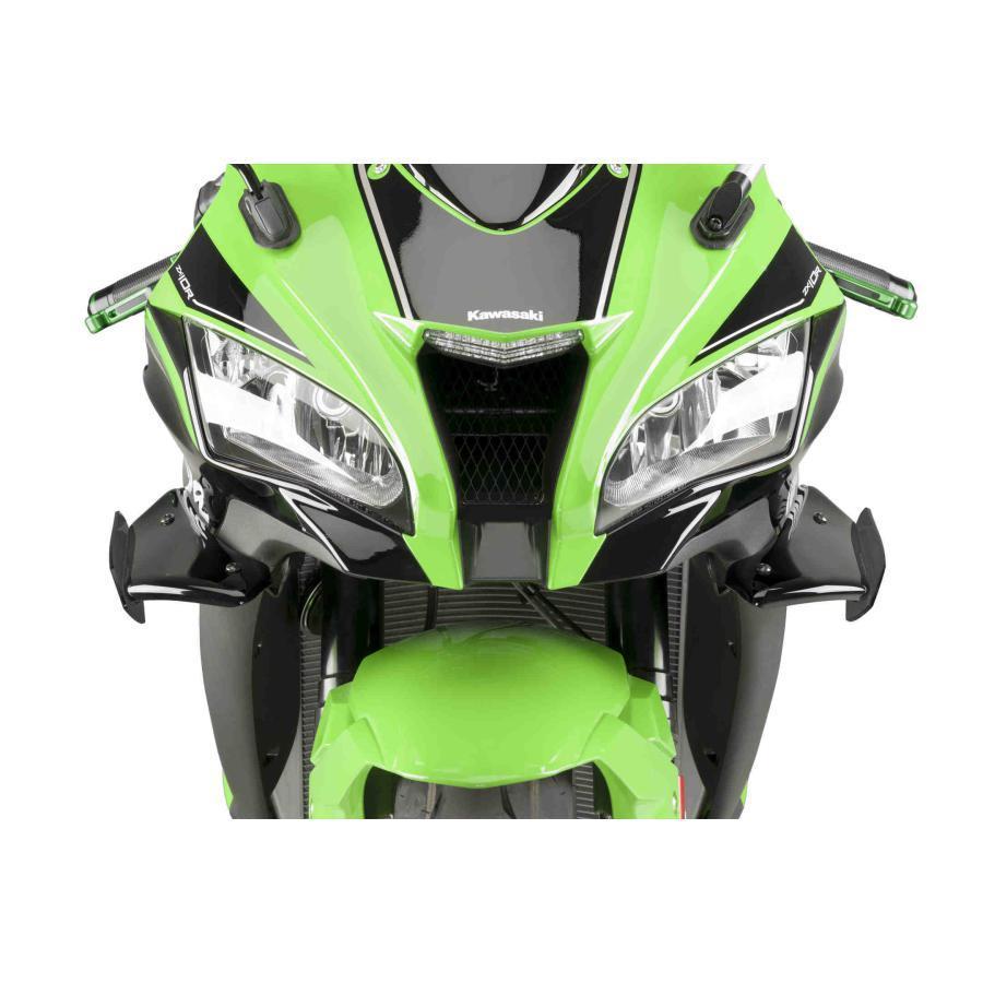 パーツ r Puig プーチ サイドダウンフォーススポイラー ブラック ZX-10R
