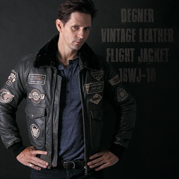 DEGNER（デグナー） ヴィンテージフライトジャケット 16WJ-10 : バイク