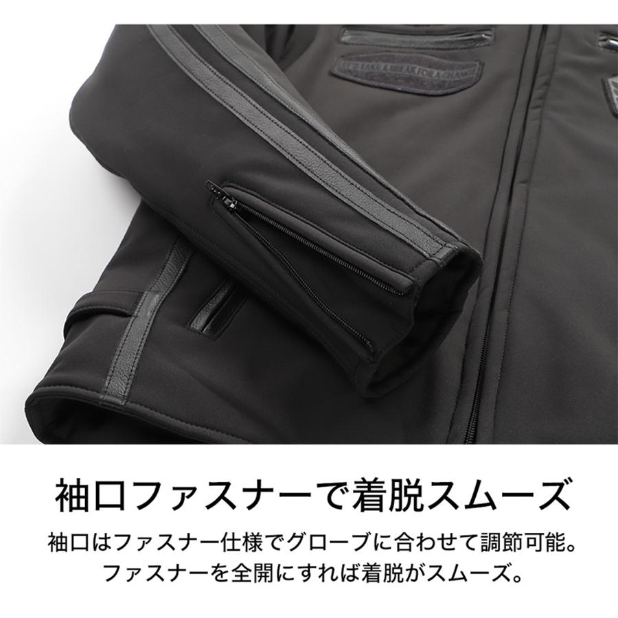 DEGNER（デグナー） ソフトシェルフード付ジャケット 22WJ-10 : バイク
