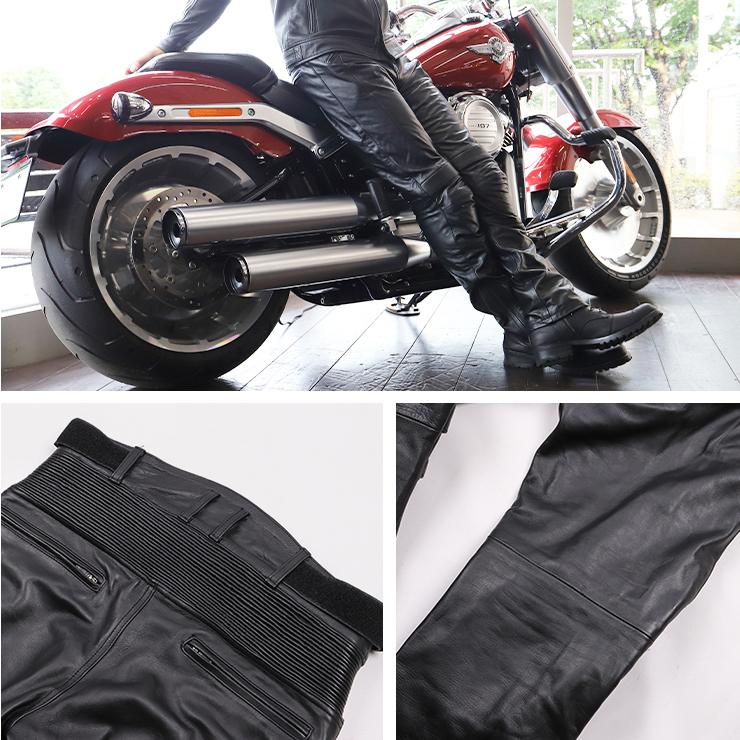 DEGNER（デグナー） メンズレザーパンツ ブラック DP-34 : バイク・車