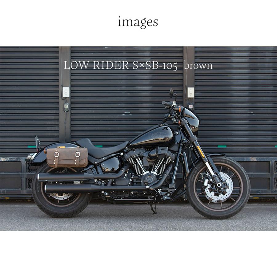 デグナー マフラー側レザーサドルバッグ SB-105_7
