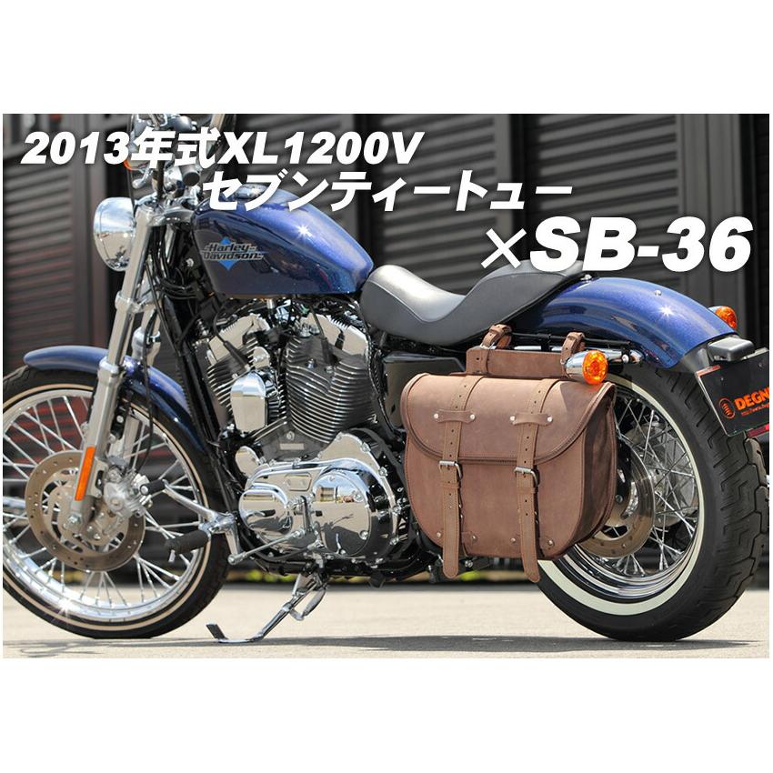 DEGNER（デグナー） レザーサドルバッグ ウインカー避け SB-36