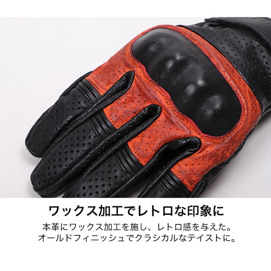 DEGNER（デグナー） メッシュレザーショートグローブ TG-76M : バイク