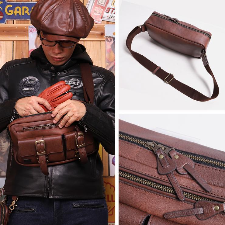 DEGNER（デグナー） レザーボディバッグ W-114 : バイク・車パーツ