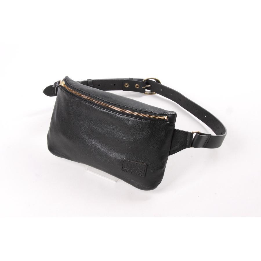 DEGNER レザー ボディバッグ 黒 DEGNER デグナー レザーボディバッグ ブラック : バイク・車パーツ