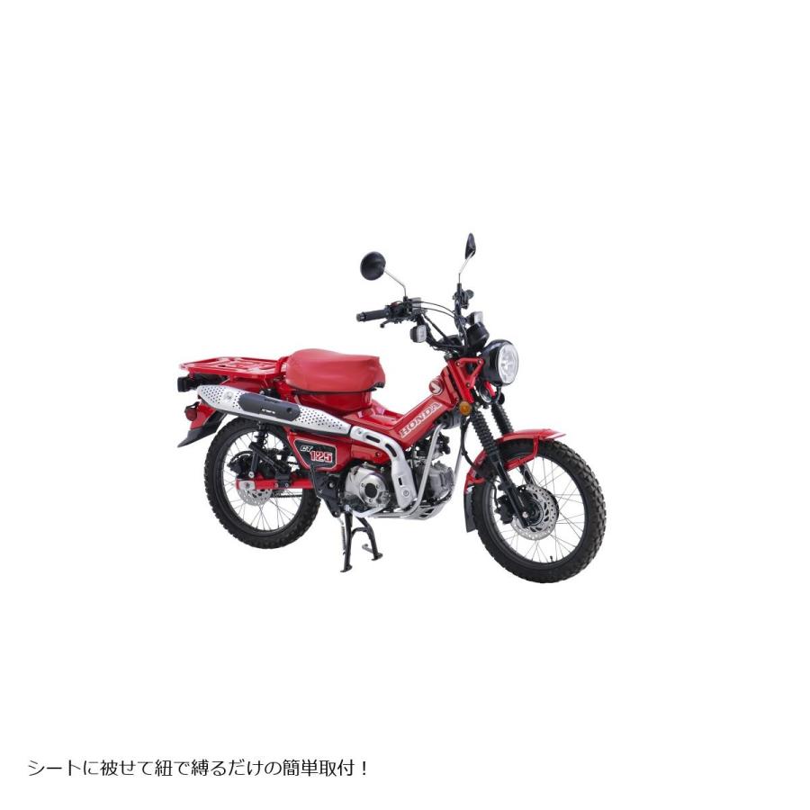 エフェックス GEL-ZAB C(ゲルザブC)　エクスジェル (EXGEL)　ホンダ　スーパーカブシリーズ用　レッド 体圧分散 かぶせるタイプ　車種_3