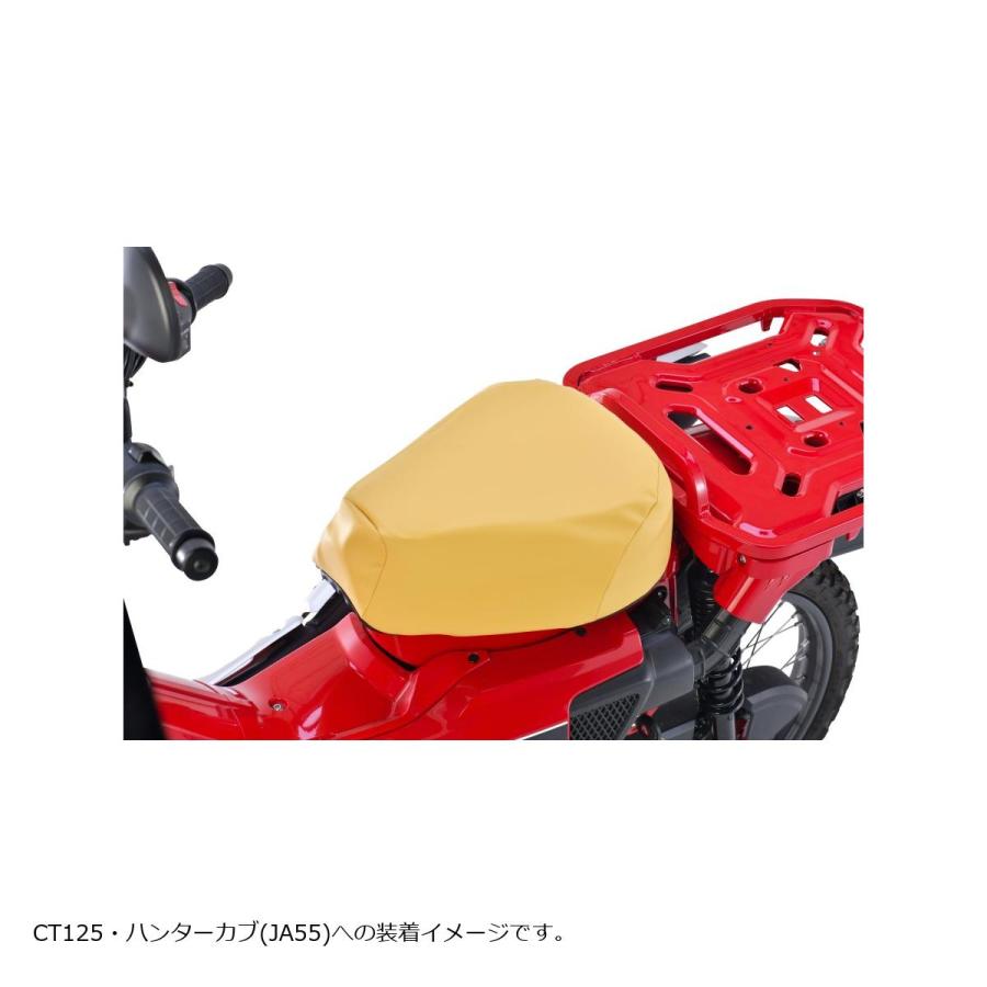 エフェックス GEL-ZAB C(ゲルザブC)　エクスジェル (EXGEL)　ホンダ　スーパーカブシリーズ用　タン 体圧分散 かぶせるタイプ　車種専_1