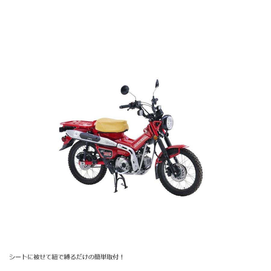 エフェックス GEL-ZAB C(ゲルザブC)　エクスジェル (EXGEL)　ホンダ　スーパーカブシリーズ用　タン 体圧分散 かぶせるタイプ　車種専_3