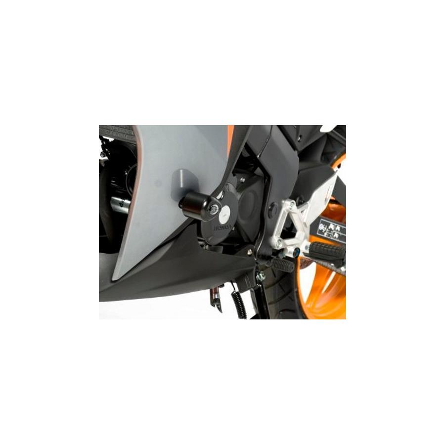 R\u0026G エアロクラッシュプロテクター ブラック CBR125R RG-CP0281BL_1