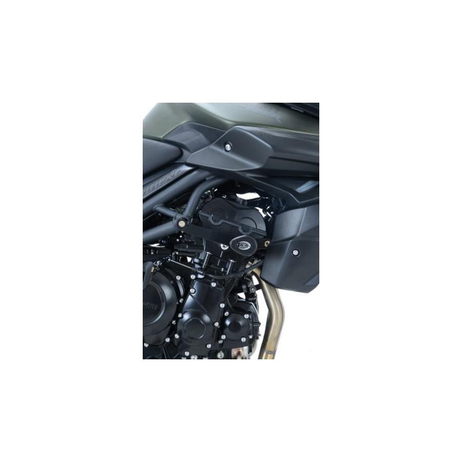 R&G エアロクラッシュプロテクター ブラック TIGER800XC [タイガー] TIGER800 [タイガー] RG-CP0364BL