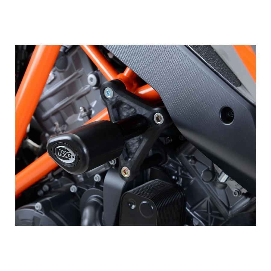 R＆G R&G エアロクラッシュプロテクター ブラック KTM 1290 SuperDuke 