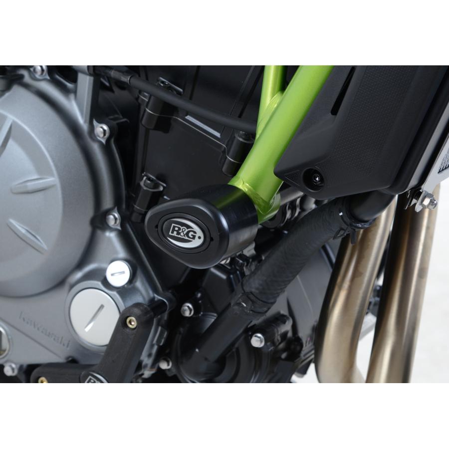 R\u0026G エアロクラッシュプロテクター ブラック Z650 NINJA650 ニンジャ650_4