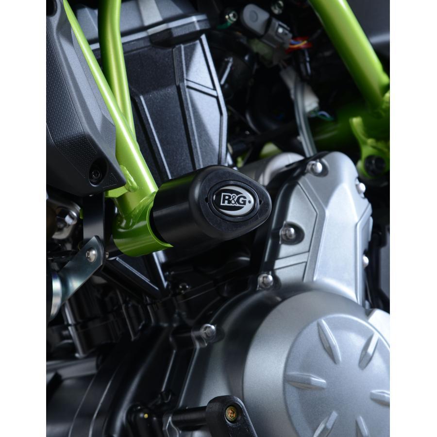 R\u0026G エアロクラッシュプロテクター ブラック Z650 NINJA650 ニンジャ650_5