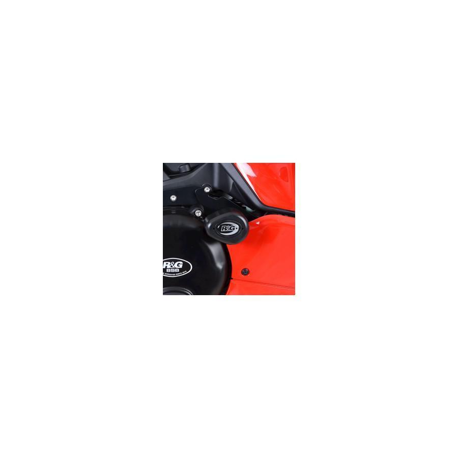 R&G エアロクラッシュプロテクター ブラック Panigale V2