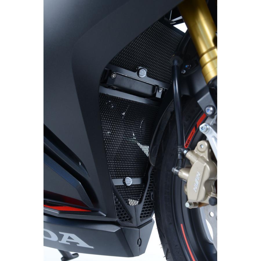 R＆G R&G ダウンパイプグリルガード ブラック CBR250RR : バイク