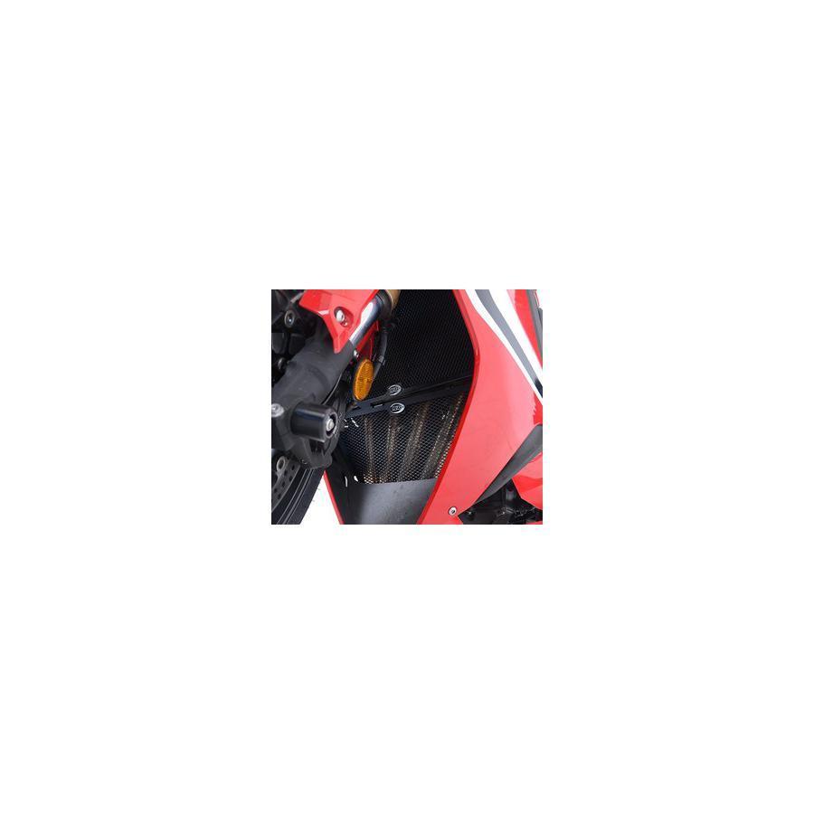 R＆G - R\u0026G (アールアンドジー) ダウンパイプグリルガード 黒いこと CBR650R RG-DG0033BK アンダーガード、スキッドプレート-外装パーツ