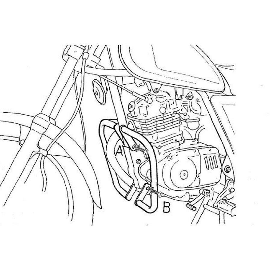 ヘプコ＆ベッカー（HEPCO&BECKER） エンジンガード クローム GN125