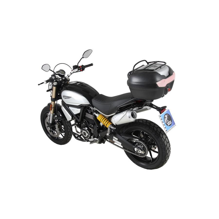 ヘプコ\u0026ベッカー ジャーニー(JOURNEY) トップケースTC40 ポリプロピレン 38L ブラック シルバー 610088-0009の画像
