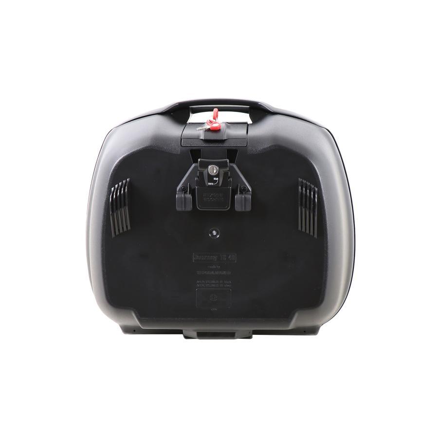 ヘプコ\u0026ベッカー ジャーニー(JOURNEY) トップケースTC40 ポリプロピレン 38L ブラック シルバー 610088-0009の画像