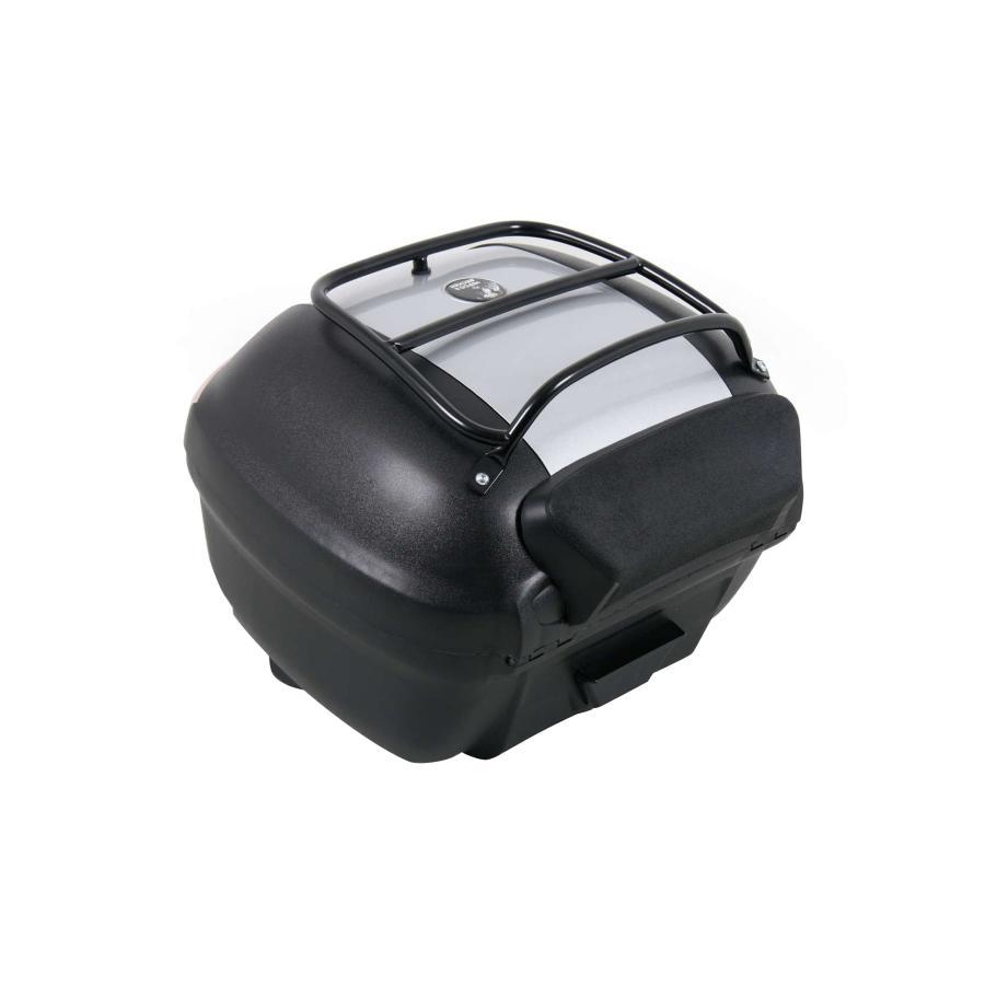 ヘプコ\u0026ベッカー ジャーニー(JOURNEY) トップケースTC40 ポリプロピレン 38L ブラック シルバー 610088-0009の画像
