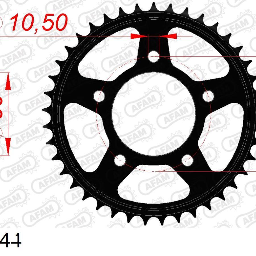 AFAM (アファム) リアスチールスプロケット 525-44 CB400SF V AFAM (アファム) リアスチールスプロケット 525-44 CB400SF V