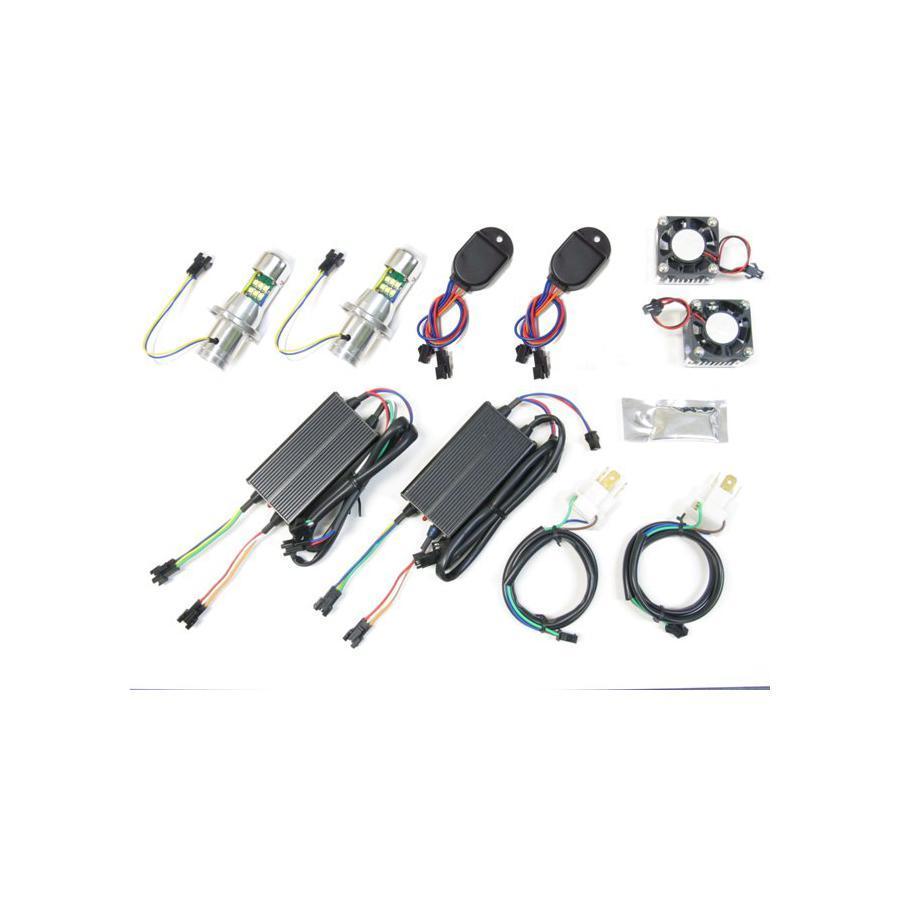 プロテック LB4-24 LEDヘッドライトバルブ 24v車専用 H4 Hi/Lo 6000k 2灯キット