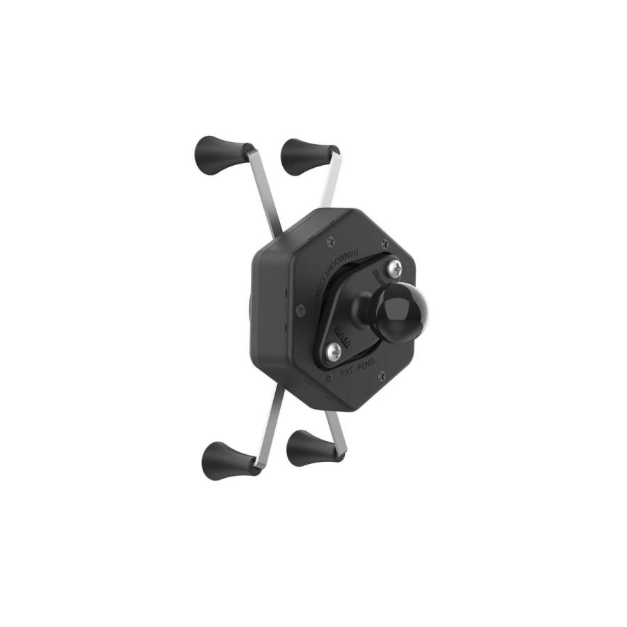 RAM MOUNTS（ラムマウント） 防振Xグリップ(M)スマホホルダー テザー付