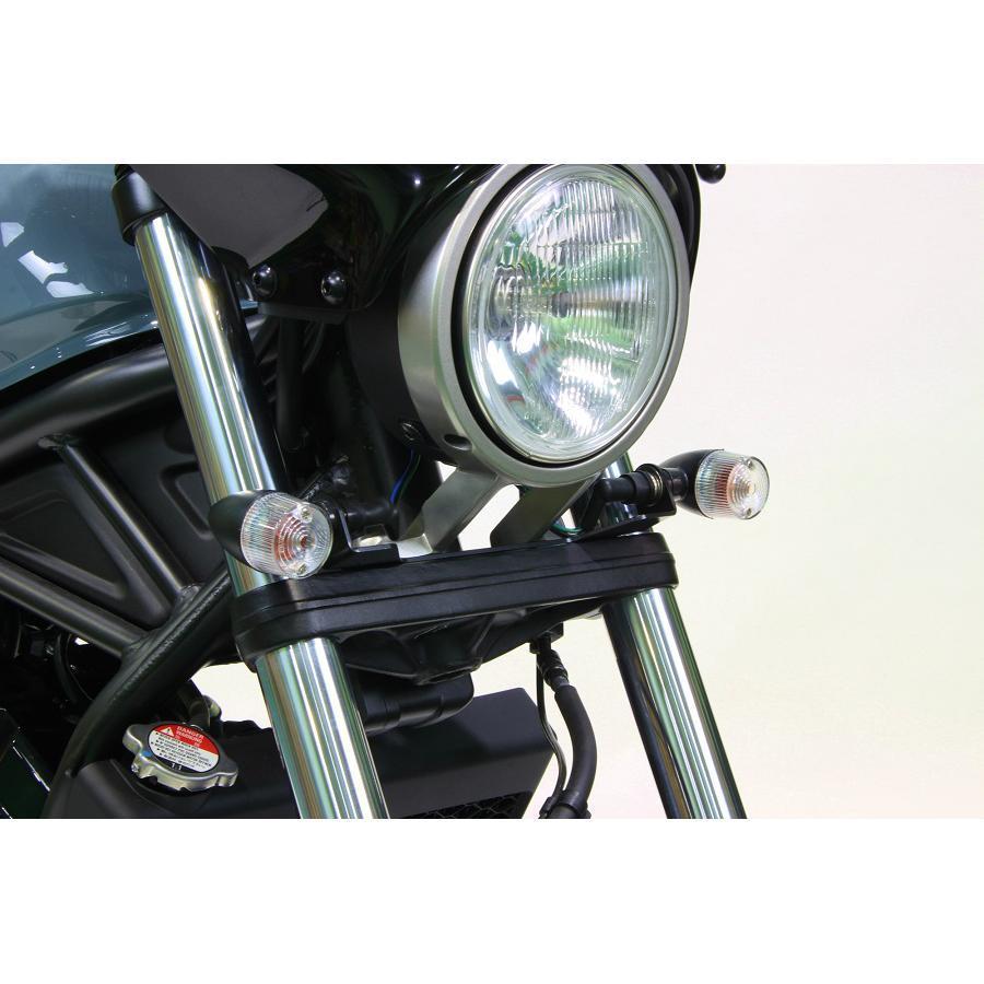 てん ポッシュフェイス 砲弾ウインカーキット ブラック/クリア REBEL250