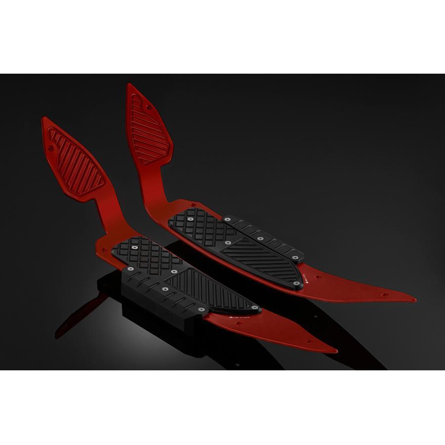 ディスカウントバイカーズ フットプレート レッド ブラック PCX PCX150 H0533-RED-BLK