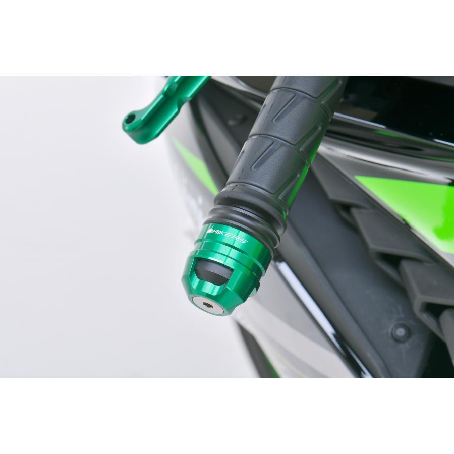 バイカーズ 純正ハンドル用バーエンド グリーン ニンジャ Ninja250R Ninja250 /Z800_1