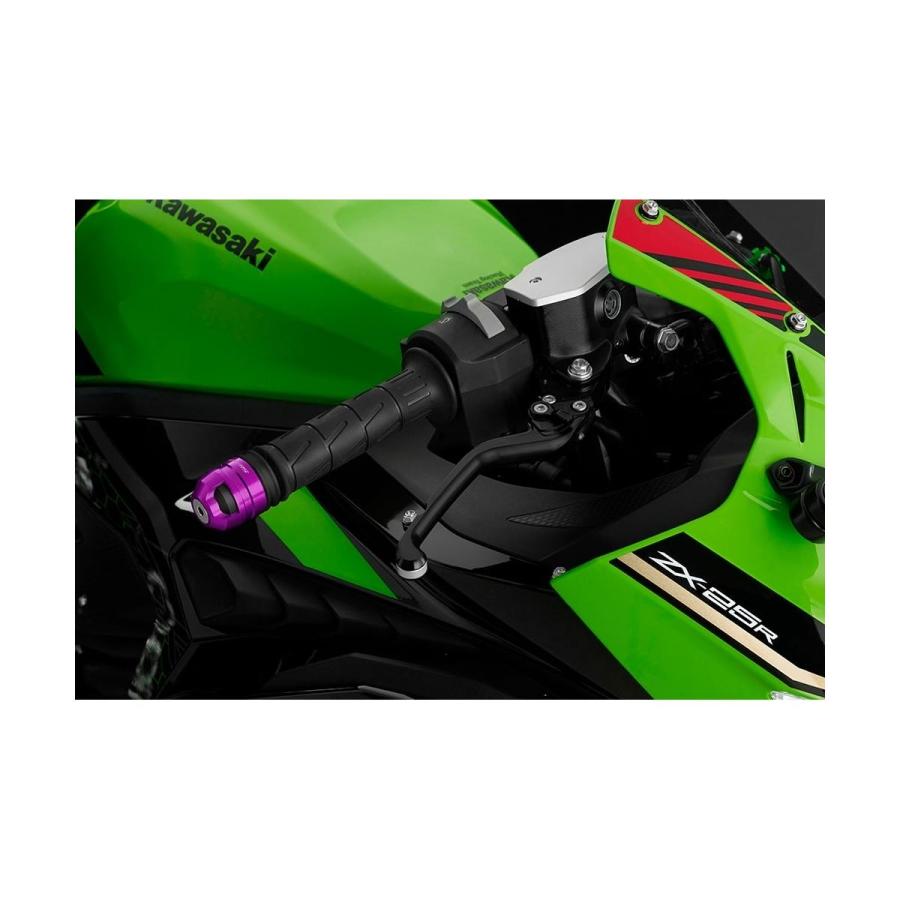 BIKERS（バイカーズ） 純正ハンドル用バーエンド パープル ニンジャ