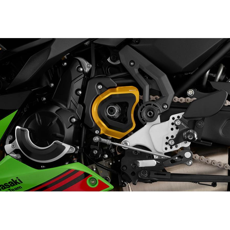 バイカーズ フロントスプロケットカバー ニンジャ Ninja650 L.ゴールド